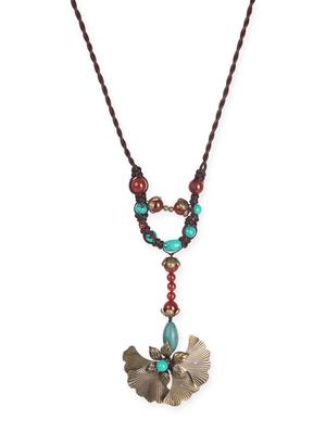 multi colored metal long necklace - 16757891 - Standard Image - 2