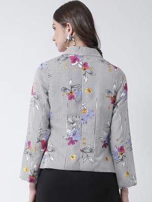lapel neck checkered blazer - 16759245 - Standard Image - 3