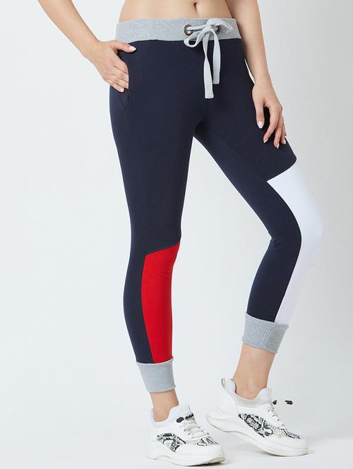 drawstring color block track pant - 16759405 - Standard Image - 1