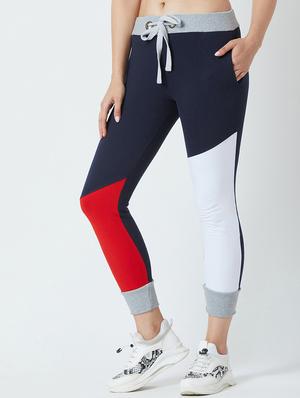 drawstring color block track pant - 16759405 - Standard Image - 2