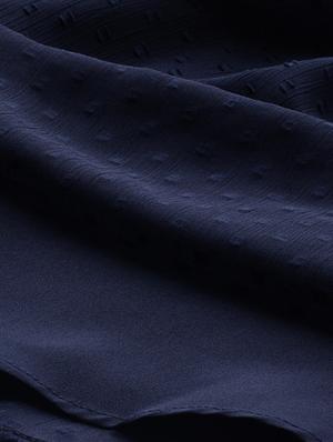 bishop sleeved embroidered dobby a line top - 16759410 - Standard Image - 6