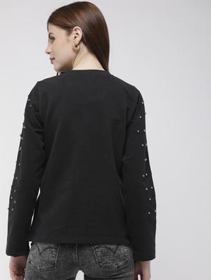 long sleeved embellished sweatshirt - 16759416 - Standard Image - 3