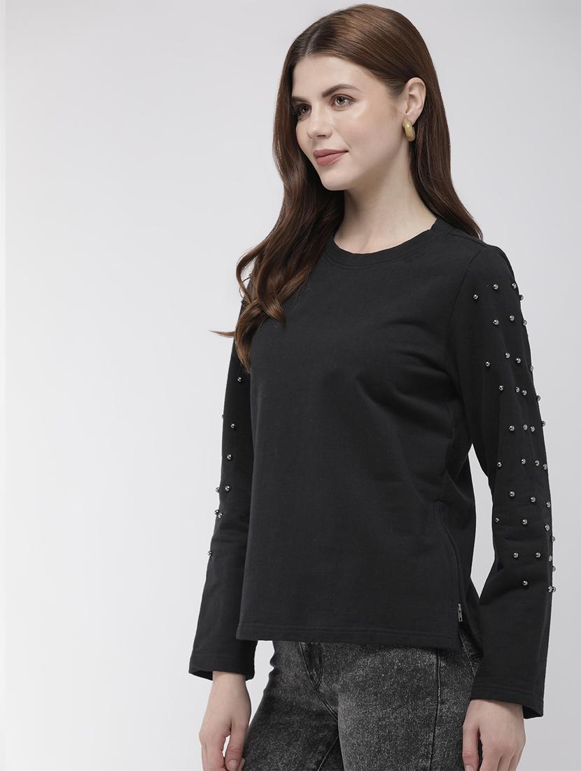 long sleeved embellished sweatshirt - 16759416 - Zoom Image - 2