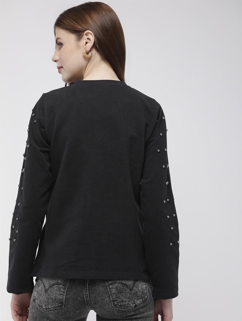 long sleeved embellished sweatshirt - 16759416 - Zoom Image - 3