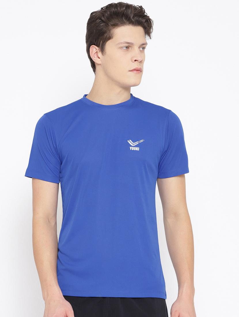 blue solid t-shirt - 16759644 - Zoom Image - 1