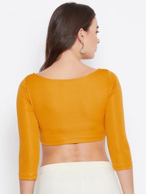 boat neck silk crop top - 16759653 - Standard Image - 3
