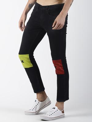 black printed denim jeans - 16760281 - Standard Image - 2