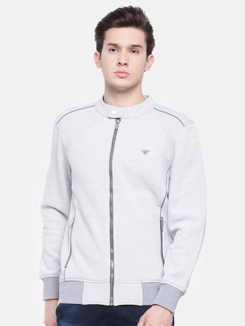 white solid casual jacket - 16760320 - Standard Image - 1