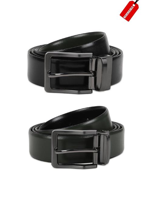 olive leather belt - 16760455 - Standard Image - 1