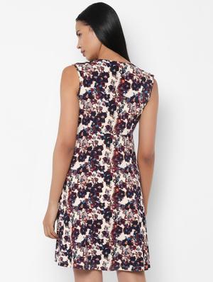 v neck floral a-line dress - 16760578 - Standard Image - 2