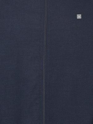 navy blue solid bomber jacket - 16760620 - Standard Image - 4