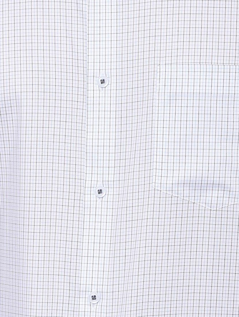 white checkered formal shirt - 16761025 - Zoom Image - 4