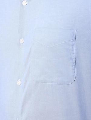 blue solid formal shirt - 16761208 - Standard Image - 5