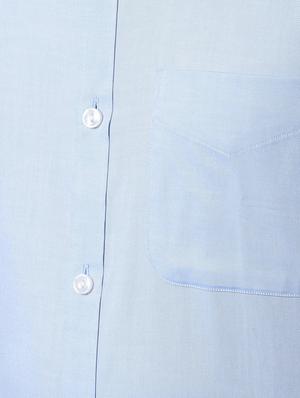 blue solid formal shirt - 16761277 - Standard Image - 5