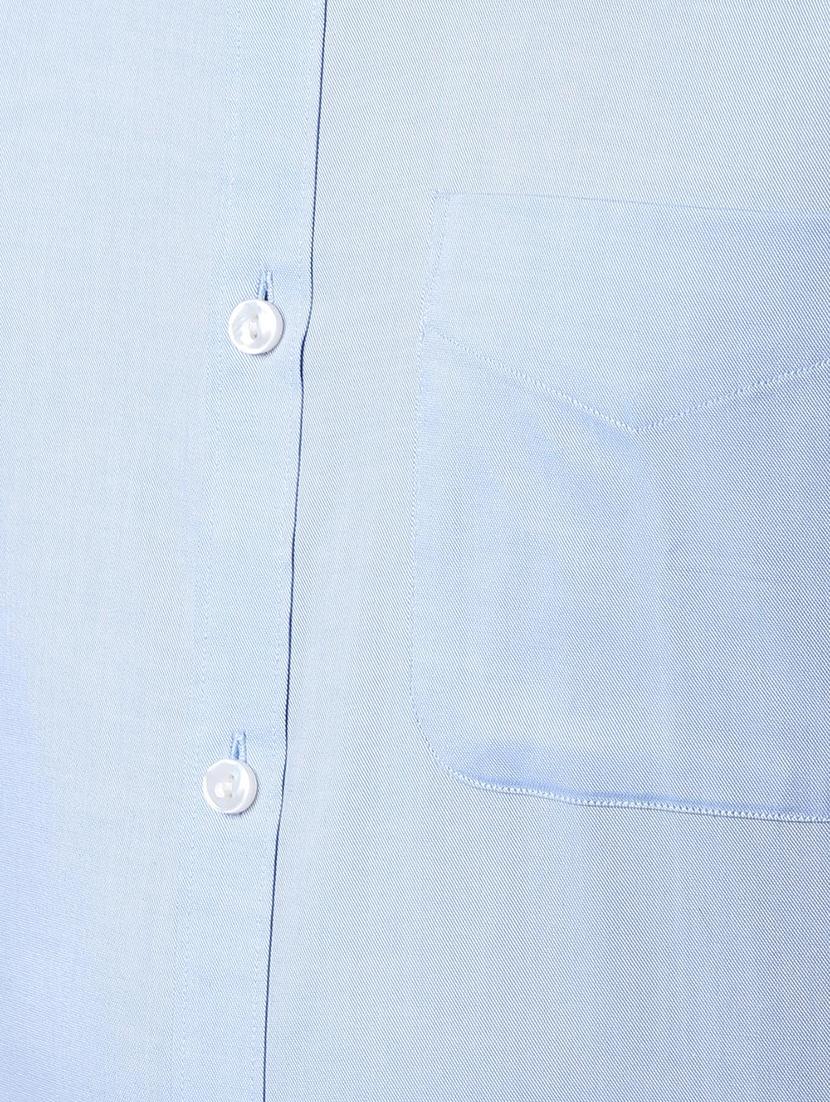 blue solid formal shirt - 16761277 - Zoom Image - 5