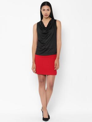 high rise solid straight skirt - 16761386 - Standard Image - 3