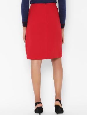 high rise button detail straight skirt - 16761388 - Standard Image - 2