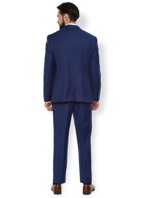 navy blue solid suit - 16761608 - Standard Image - 3