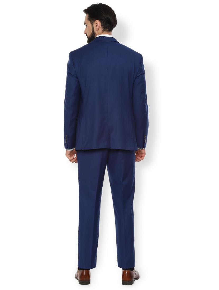 navy blue solid suit - 16761608 - Zoom Image - 3