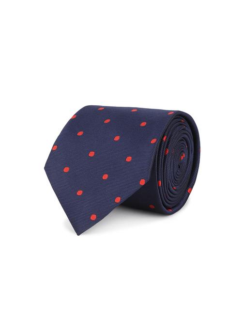 navy micro fibre tie - 16761772 - Standard Image - 1