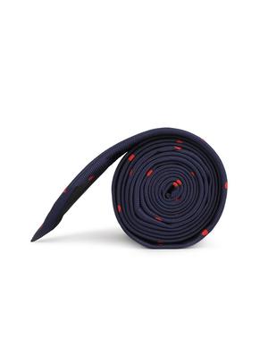 navy micro fibre tie - 16761772 - Standard Image - 2