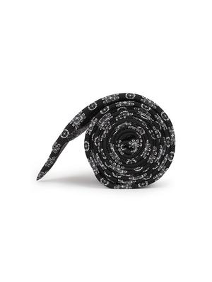black micro fiber tie - 16761836 - Standard Image - 2