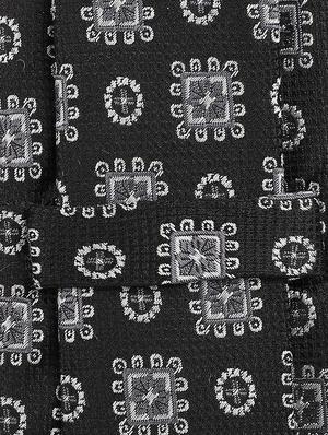black micro fiber tie - 16761836 - Standard Image - 3