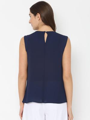 round neck solid top - 16761906 - Standard Image - 2
