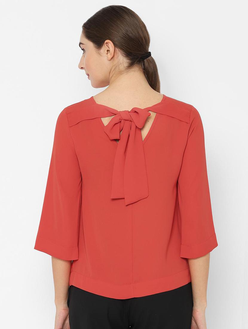 tie back boat neck top - 16761916 - Zoom Image - 2