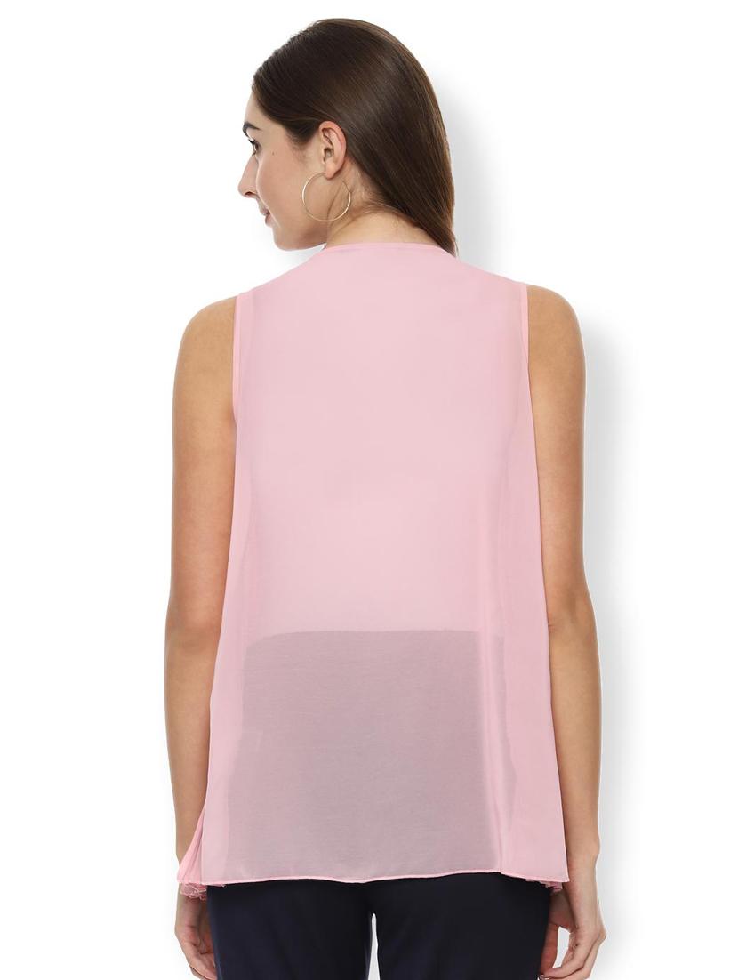 round neck pleated top - 16761931 - Zoom Image - 2