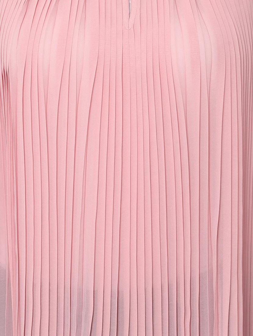 round neck pleated top - 16761931 - Zoom Image - 4