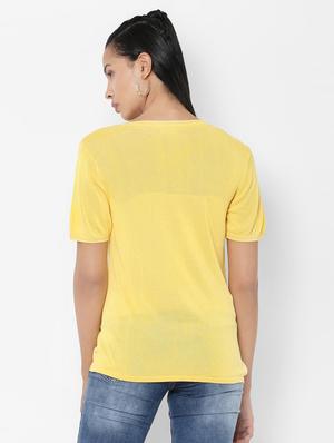 round neck solid top - 16761941 - Standard Image - 2