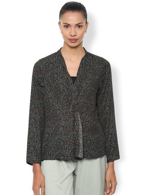 long sleeved printed top - 16761945 - Standard Image - 1