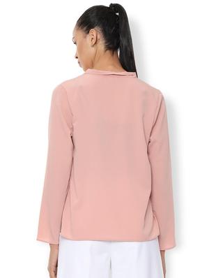 stylized neck solid top - 16761947 - Standard Image - 2