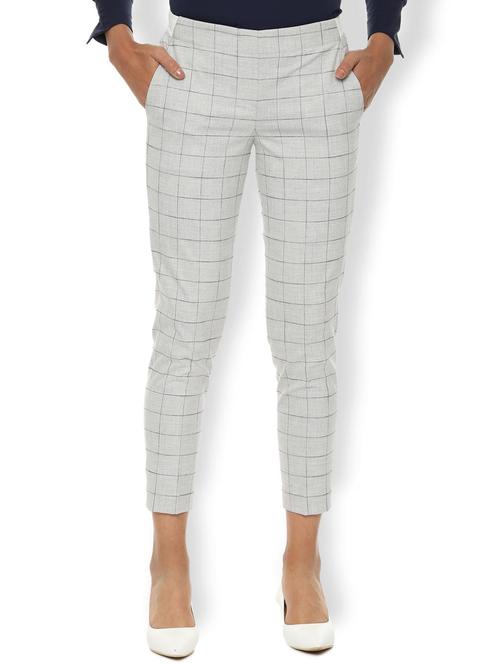 high rise flat front trousers trouser - 16761960 - Standard Image - 1
