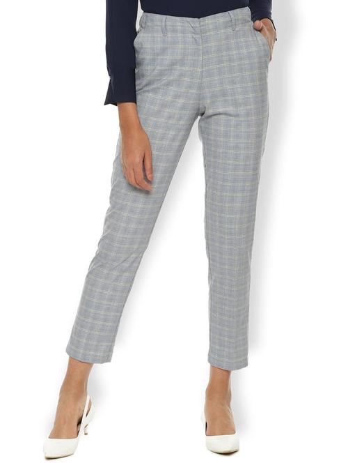 high rise flat front trousers trouser - 16761961 - Standard Image - 1
