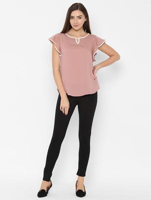 high rise flat front trousers trouser - 16761964 - Standard Image - 3