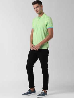 green printed polo t-shirt - 16762105 - Standard Image - 4