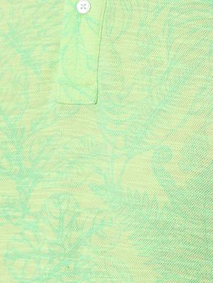 green printed polo t-shirt - 16762105 - Standard Image - 5