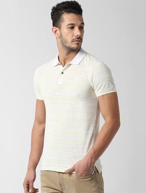 yellow striped polo t-shirt - 16762133 - Standard Image - 2