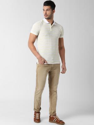 yellow striped polo t-shirt - 16762133 - Standard Image - 4