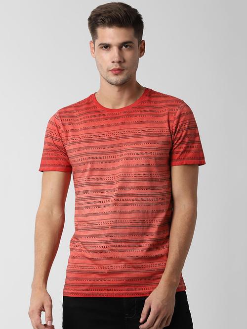 orange striped t-shirt - 16762148 - Standard Image - 1