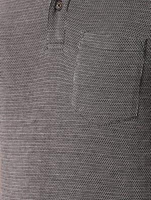 grey self design t-shirt - 16762169 - Standard Image - 5