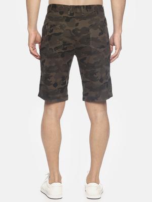 green camouflage printed shorts - 16762306 - Standard Image - 3