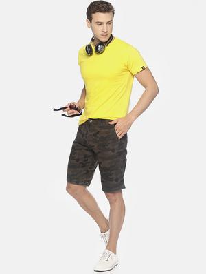 green camouflage printed shorts - 16762306 - Standard Image - 4