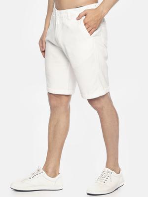 white solid shorts - 16762307 - Standard Image - 2