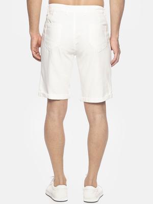 white solid shorts - 16762307 - Standard Image - 3