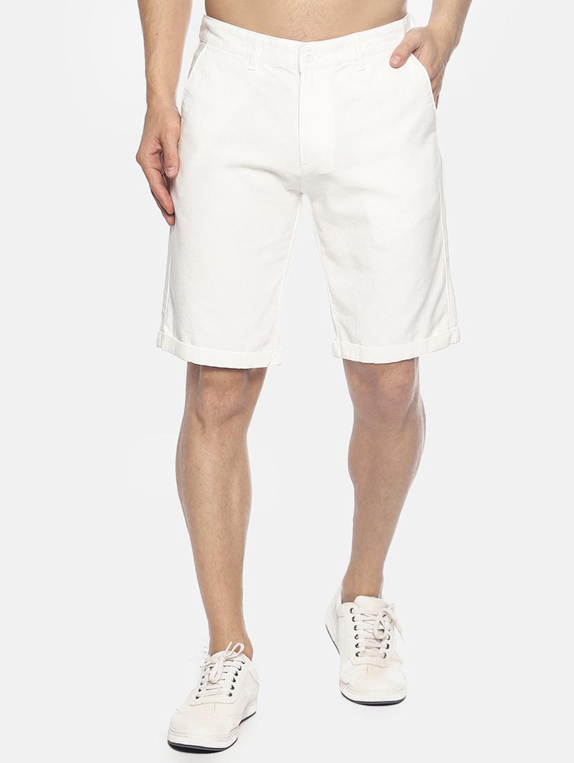 white solid shorts - 16762307 - Zoom Image - 1