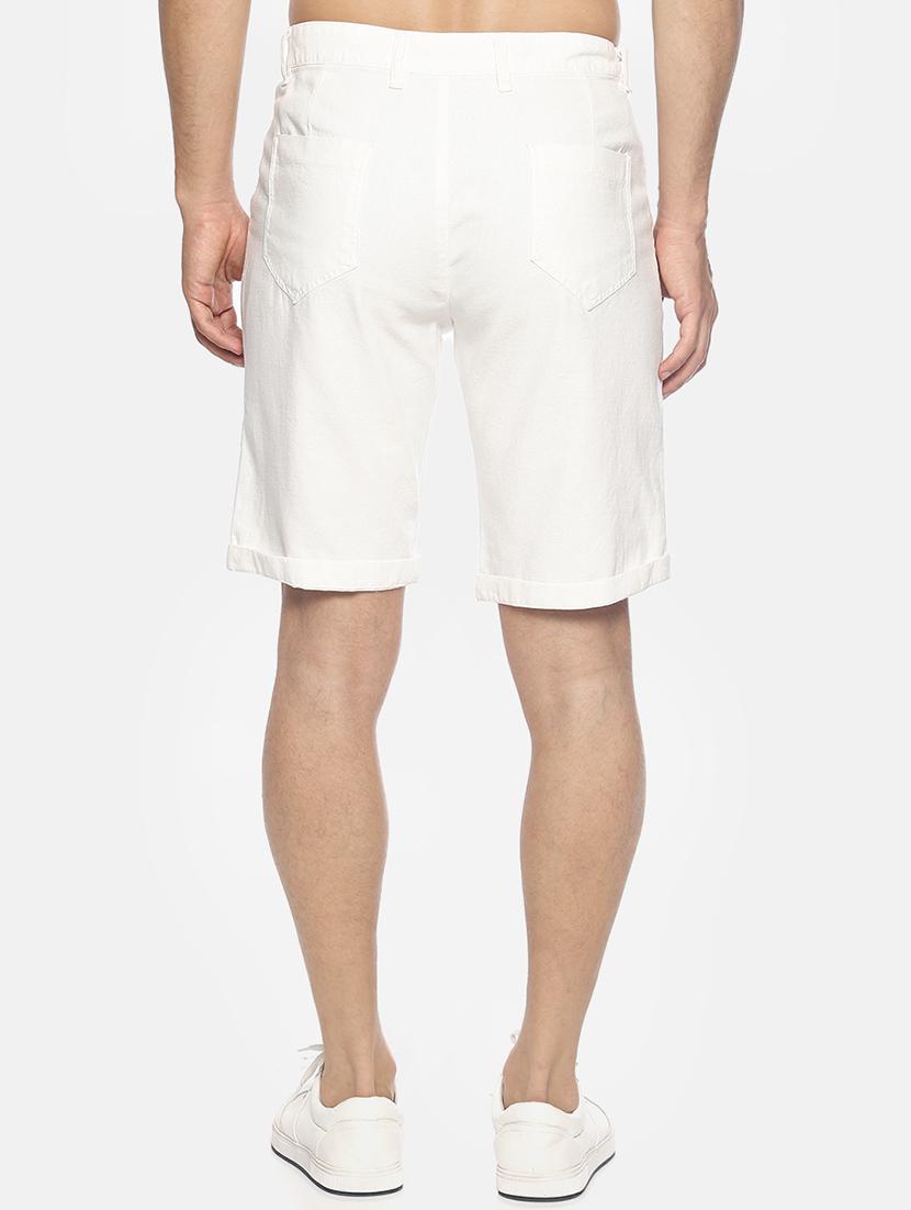 white solid shorts - 16762307 - Zoom Image - 3