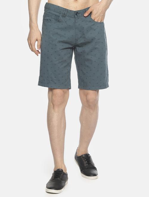 grey printed bermuda shorts - 16762309 - Standard Image - 1